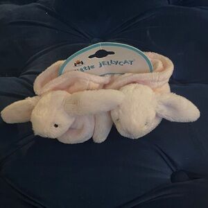Little Jellycat Pink Bunny Booties 0-6 months